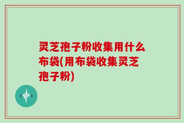 灵芝孢子粉收集用什么布袋(用布袋收集灵芝孢子粉)
