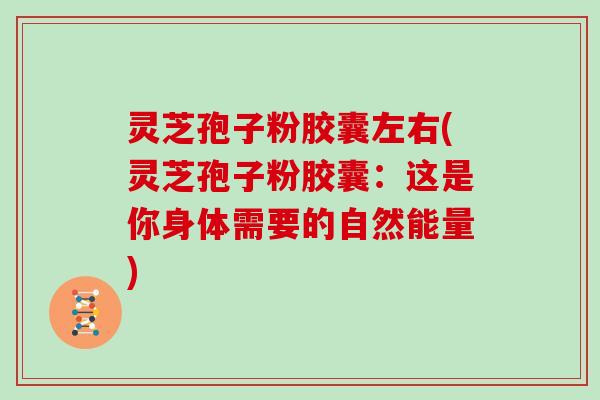 灵芝孢子粉胶囊左右(灵芝孢子粉胶囊:这是你身体需要的自然能量)