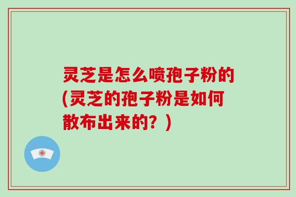 灵芝是怎么喷孢子粉的(灵芝的孢子粉是如何散布出来的?)
