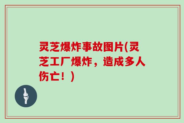 灵芝爆炸事故图片(灵芝工厂爆炸，造成多人伤亡！)
