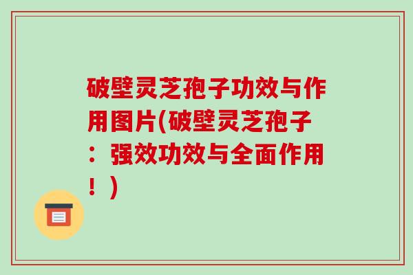 破壁灵芝孢子功效与作用图片(破壁灵芝孢子：强效功效与全面作用！)