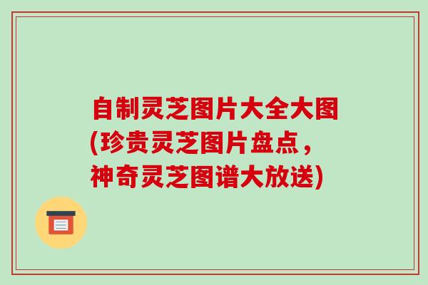 自制灵芝图片大全大图(珍贵灵芝图片盘点，神奇灵芝图谱大放送)