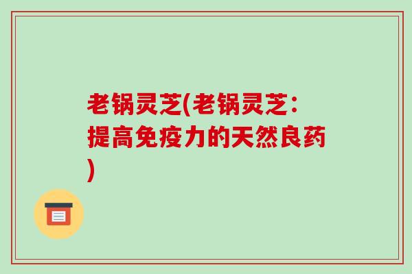 老锅灵芝(老锅灵芝:提高免疫力的天然良药)