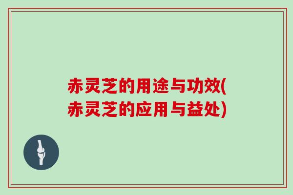 赤灵芝的用途与功效(赤灵芝的应用与益处)