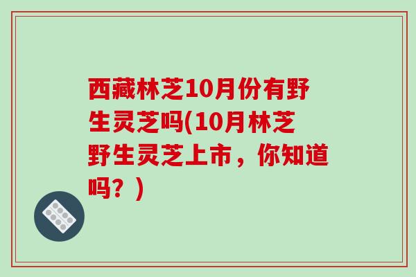 西藏林芝10月份有野生灵芝吗(10月林芝野生灵芝上市，你知道吗？)