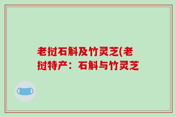 老挝石斛及竹灵芝(老挝特产:石斛与竹灵芝