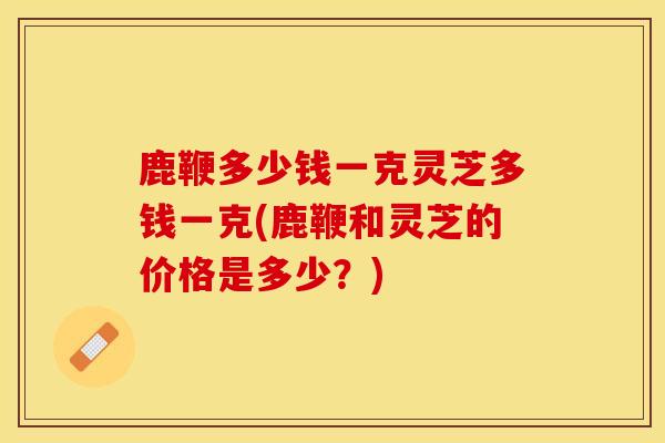 鹿鞭多少钱一克灵芝多钱一克(鹿鞭和灵芝的价格是多少?)