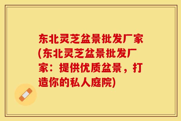 东北灵芝盆景批发厂家(东北灵芝盆景批发厂家：提供优质盆景，打造你的私人庭院)