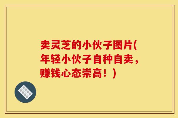 卖灵芝的小伙子图片(年轻小伙子自种自卖，赚钱心态崇高！)