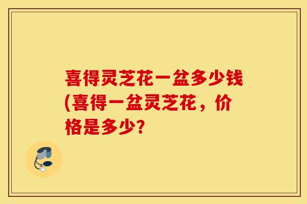 喜得灵芝花一盆多少钱(喜得一盆灵芝花，价格是多少？