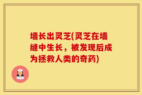 墙长出灵芝(灵芝在墙缝中生长,被发现后成为拯救人类的奇药)