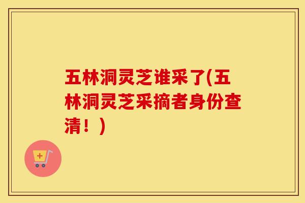 五林洞灵芝谁采了(五林洞灵芝采摘者身份查清！)
