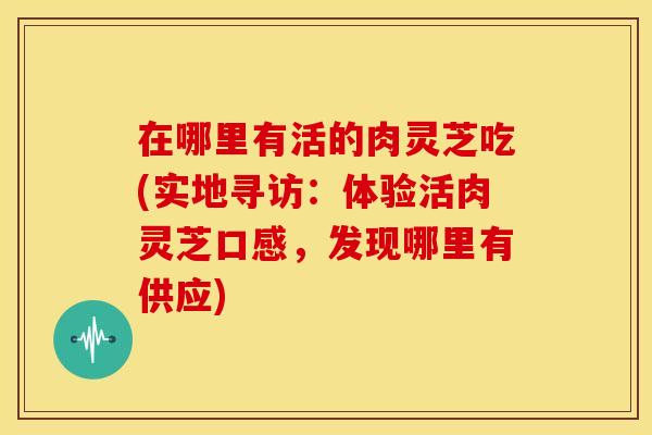 在哪里有活的肉灵芝吃(实地寻访:体验活肉灵芝口感,发现哪里有供应)