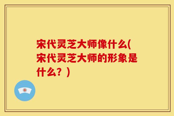宋代灵芝大师像什么(宋代灵芝大师的形象是什么?)