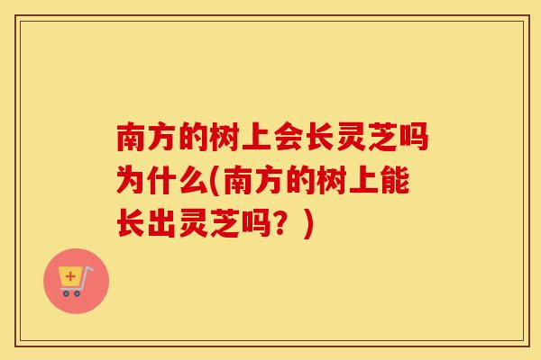 南方的树上会长灵芝吗为什么(南方的树上能长出灵芝吗?)