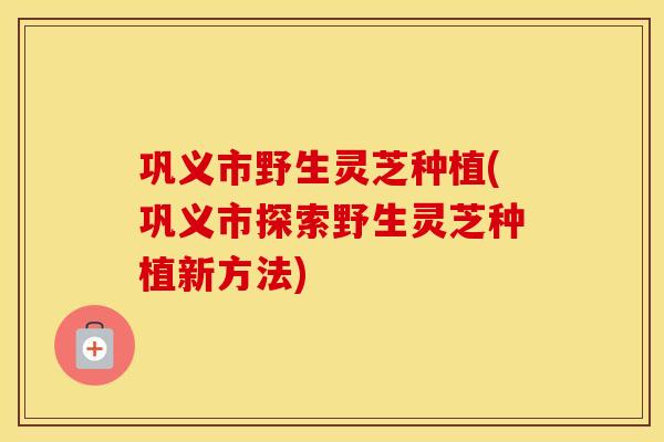 巩义市野生灵芝种植(巩义市探索野生灵芝种植新方法)