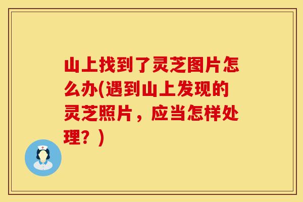 山上找到了灵芝图片怎么办(遇到山上发现的灵芝照片，应当怎样处理？)