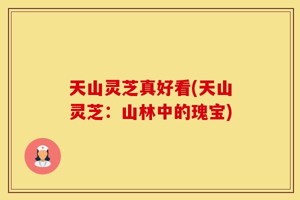 天山灵芝真好看(天山灵芝:山林中的瑰宝)