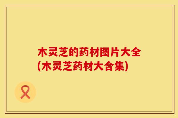 木灵芝的药材图片大全(木灵芝药材大合集)