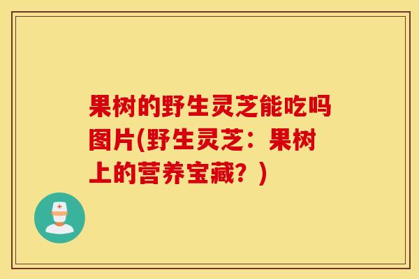 果树的野生灵芝能吃吗图片(野生灵芝:果树上的营养宝藏?)