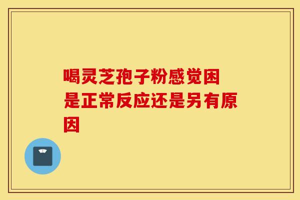 喝灵芝孢子粉感觉困 是正常反应还是另有原因