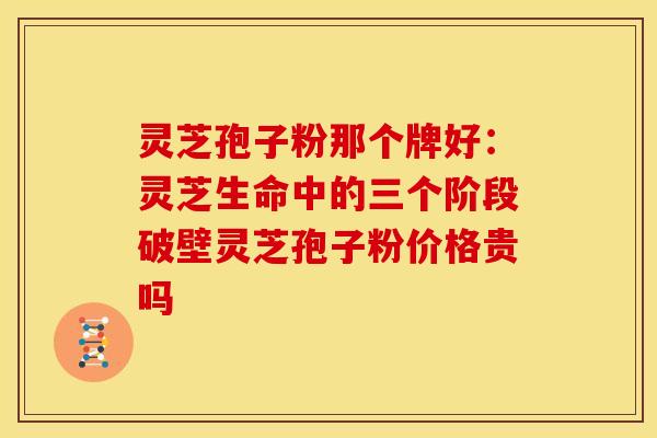 灵芝孢子粉那个牌好：灵芝生命中的三个阶段破壁灵芝孢子粉价格贵吗