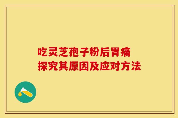 吃灵芝孢子粉后胃痛 探究其原因及应对方法